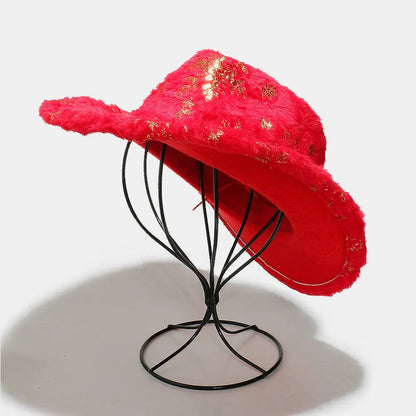 Fuzzy Snowflakes Polyester Hat - adritiX