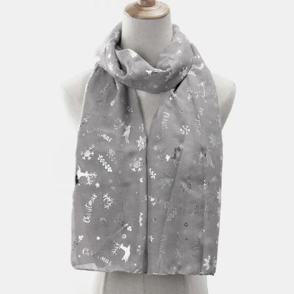 Christmas Element Polyester Scarf - adritiX