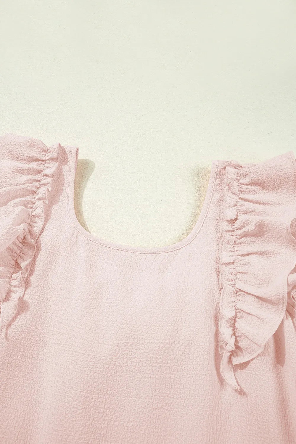 Ruffle Sleeve Bow Back Mini Dress - adritiX