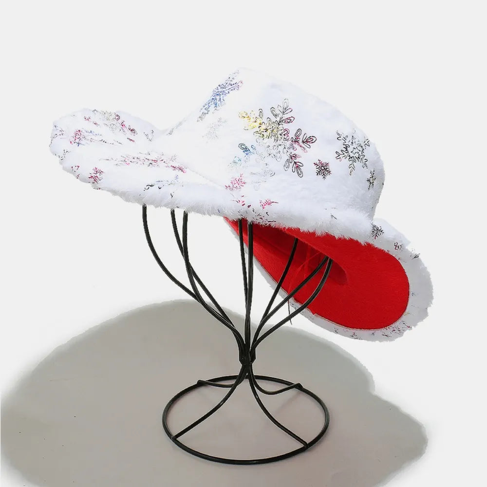 Fuzzy Snowflakes Polyester Hat - adritiX