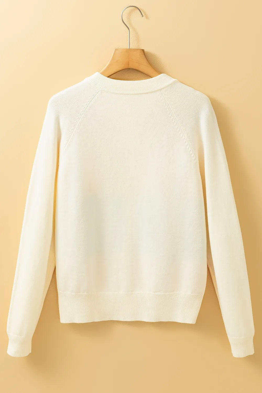 Contrast Button Down Long Sleeve Cardigan - adritiX