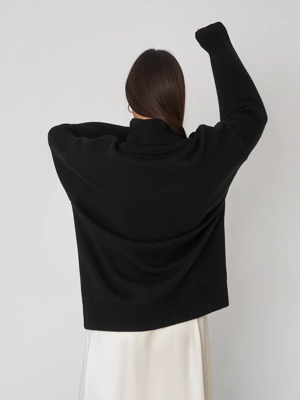 Turtleneck Long Sleeve Sweater - adritiX