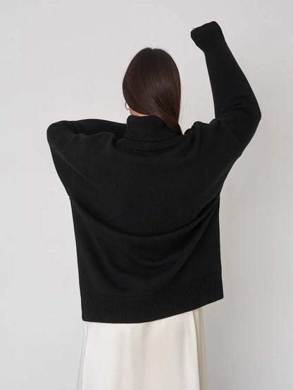 Turtleneck Long Sleeve Sweater - adritiX