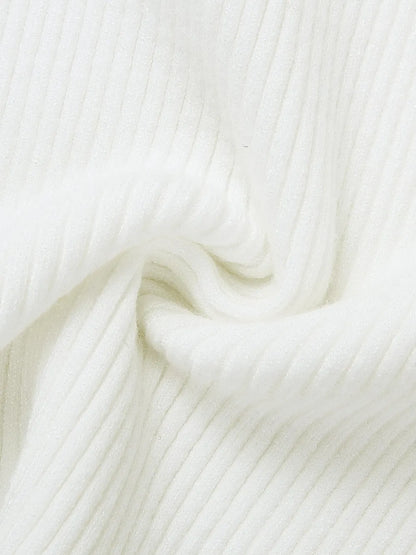 Round Neck Short Sleeve Knit Top - adritiX