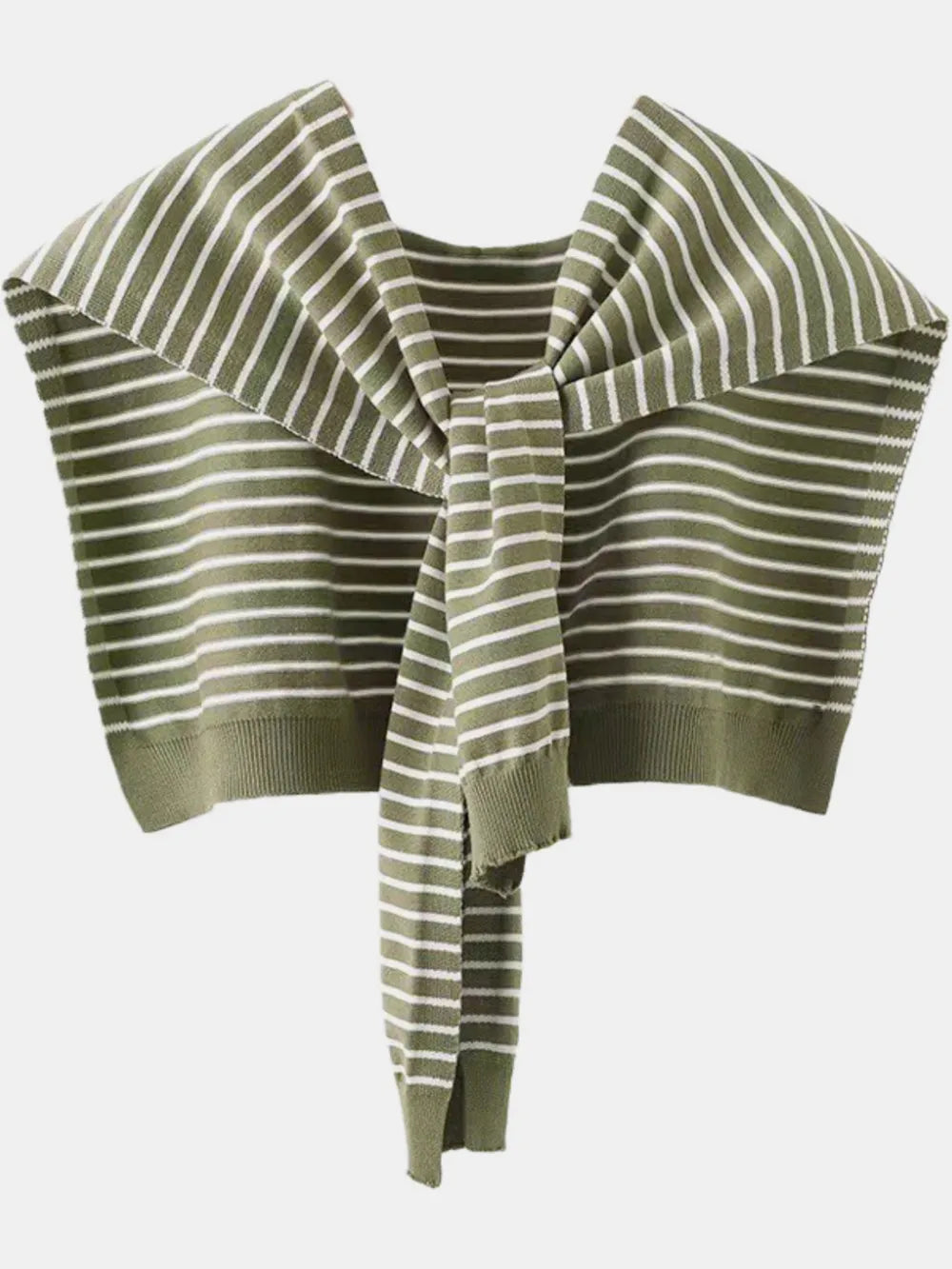 Striped Contrast Knit Wrap - adritiX