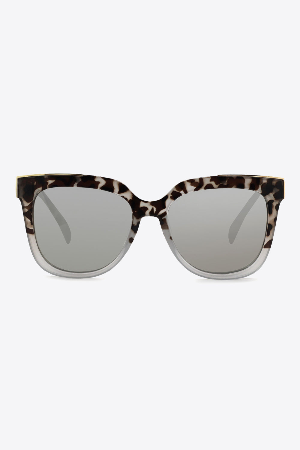 Tortoiseshell Polycarbonate Frame Full Rim Sunglasses - adritiX