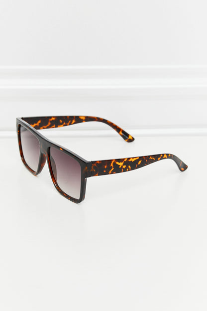Tortoiseshell Square Full Rim Sunglasses - adritiX