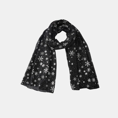 Thermal Snowflakes Polyester Scarf - adritiX