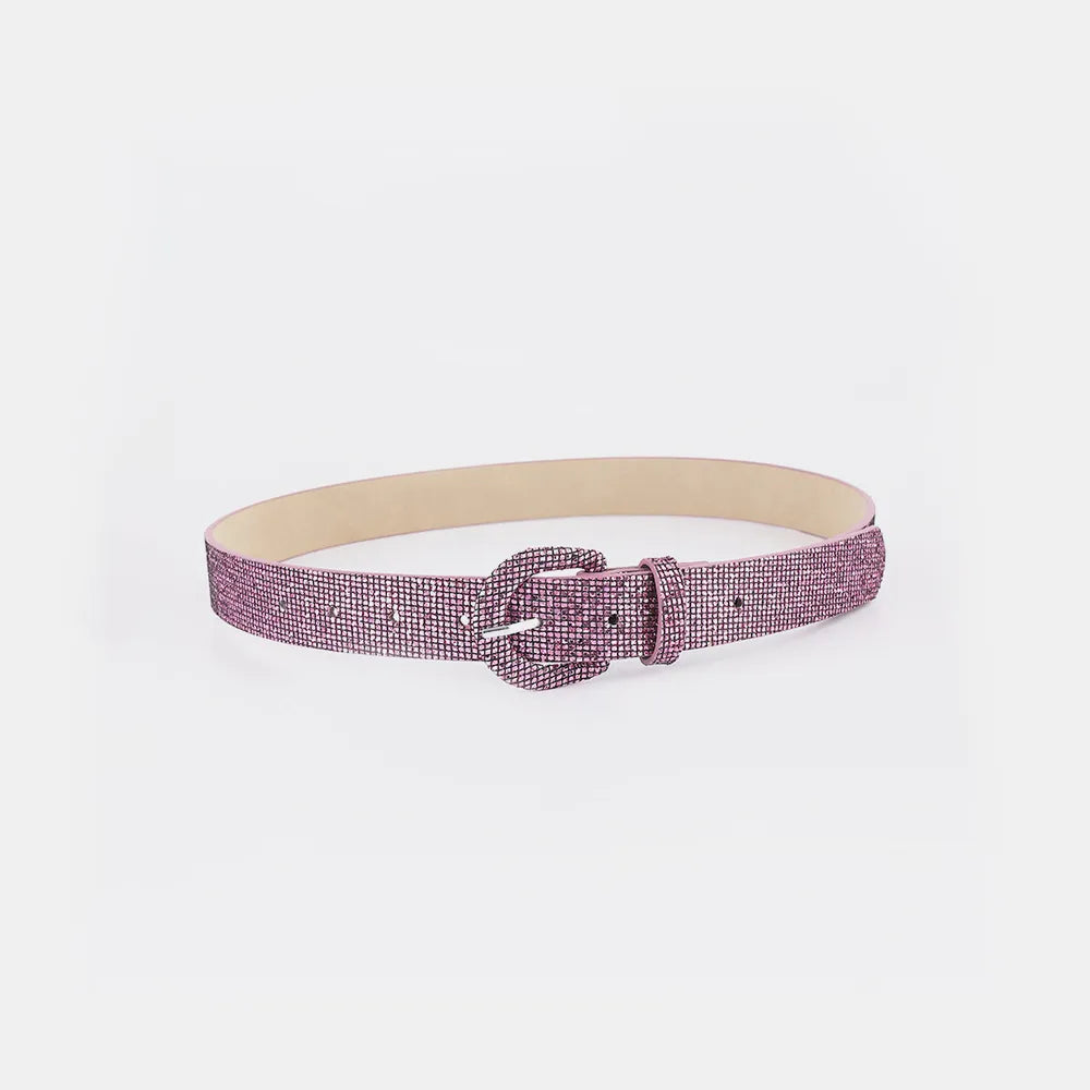 Sequin PU Leather Belt - adritiX