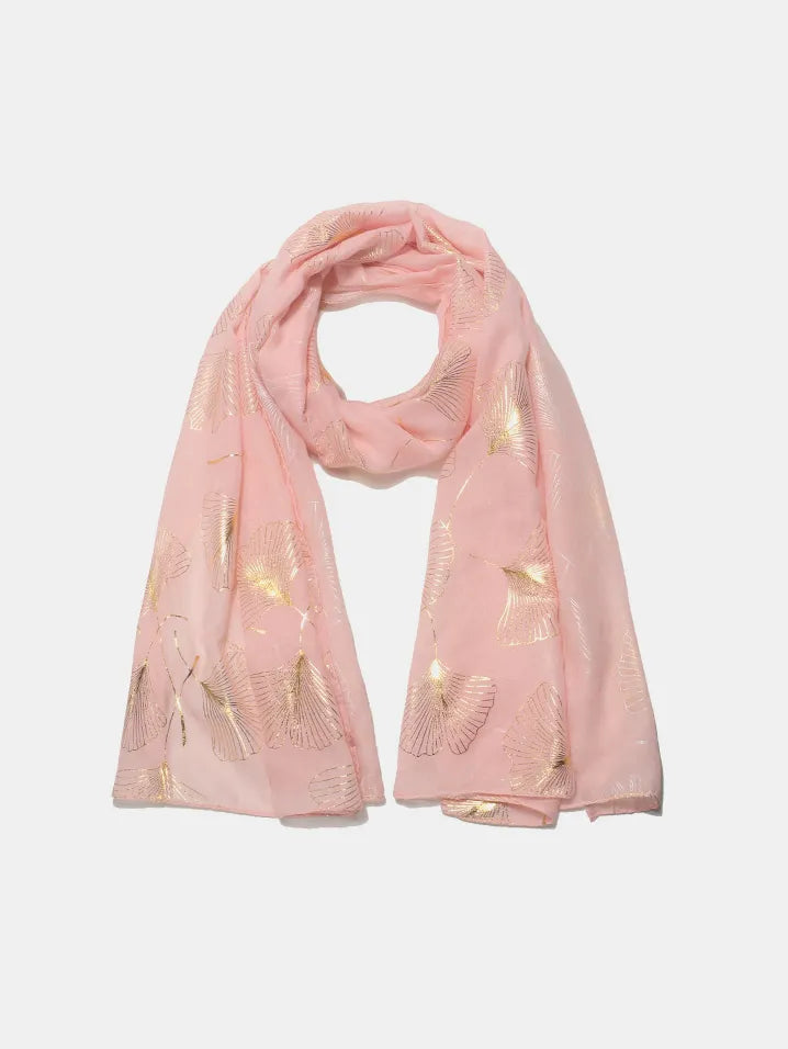 Ginkgo Leaf Polyester Scarf - adritiX
