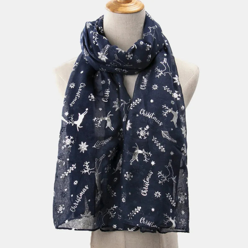 Christmas Element Polyester Scarf - adritiX