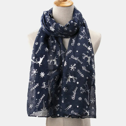 Christmas Element Polyester Scarf - adritiX