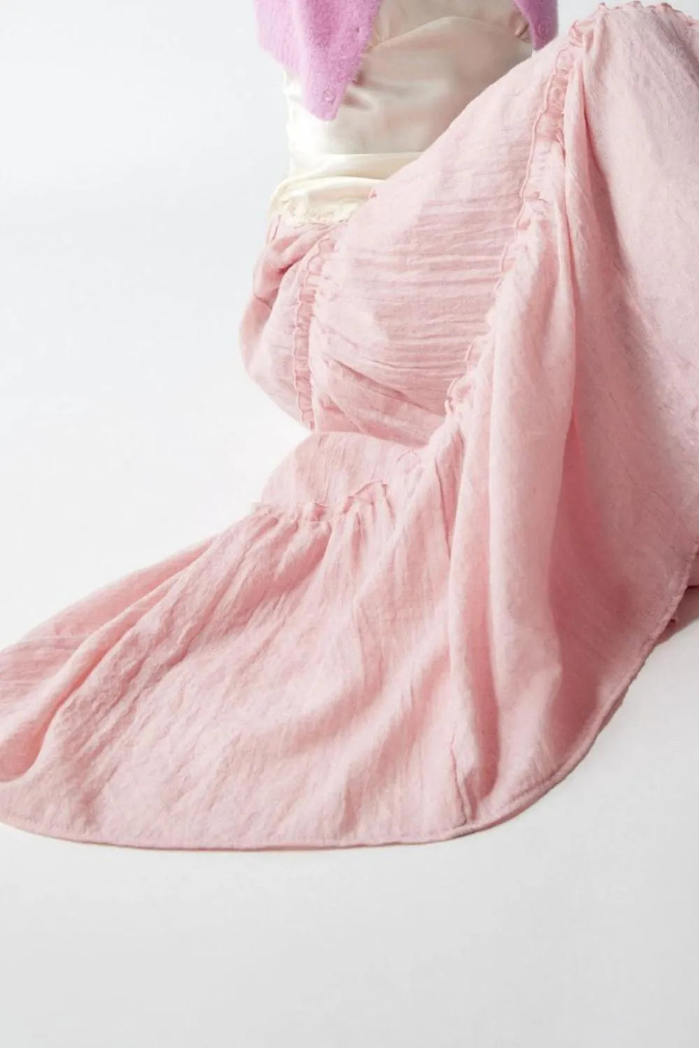 Frill Elastic Waist Skirt - adritiX