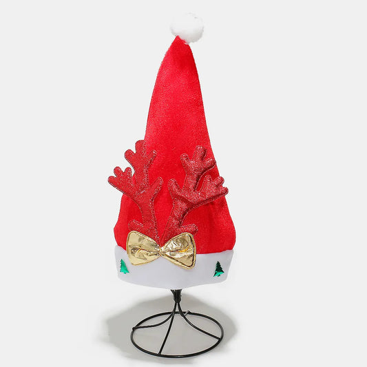 2 Piece Antler Christmas Hat with pompom - adritiX