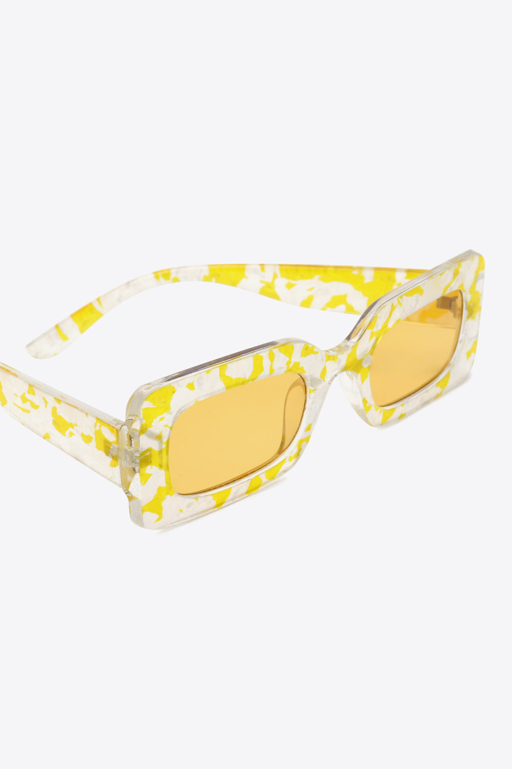 Tortoiseshell Rectangle Polycarbonate Sunglasses - adritiX