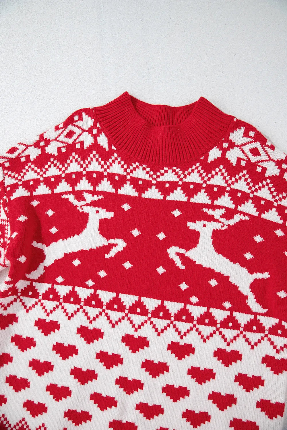 Christmas Element Turtleneck Long Sleeve Sweater - adritiX