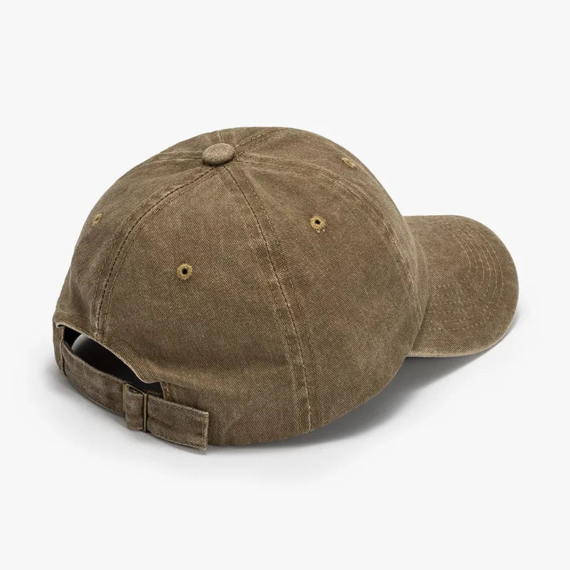 Washed Curved-Brim Baseball Cap - adritiX