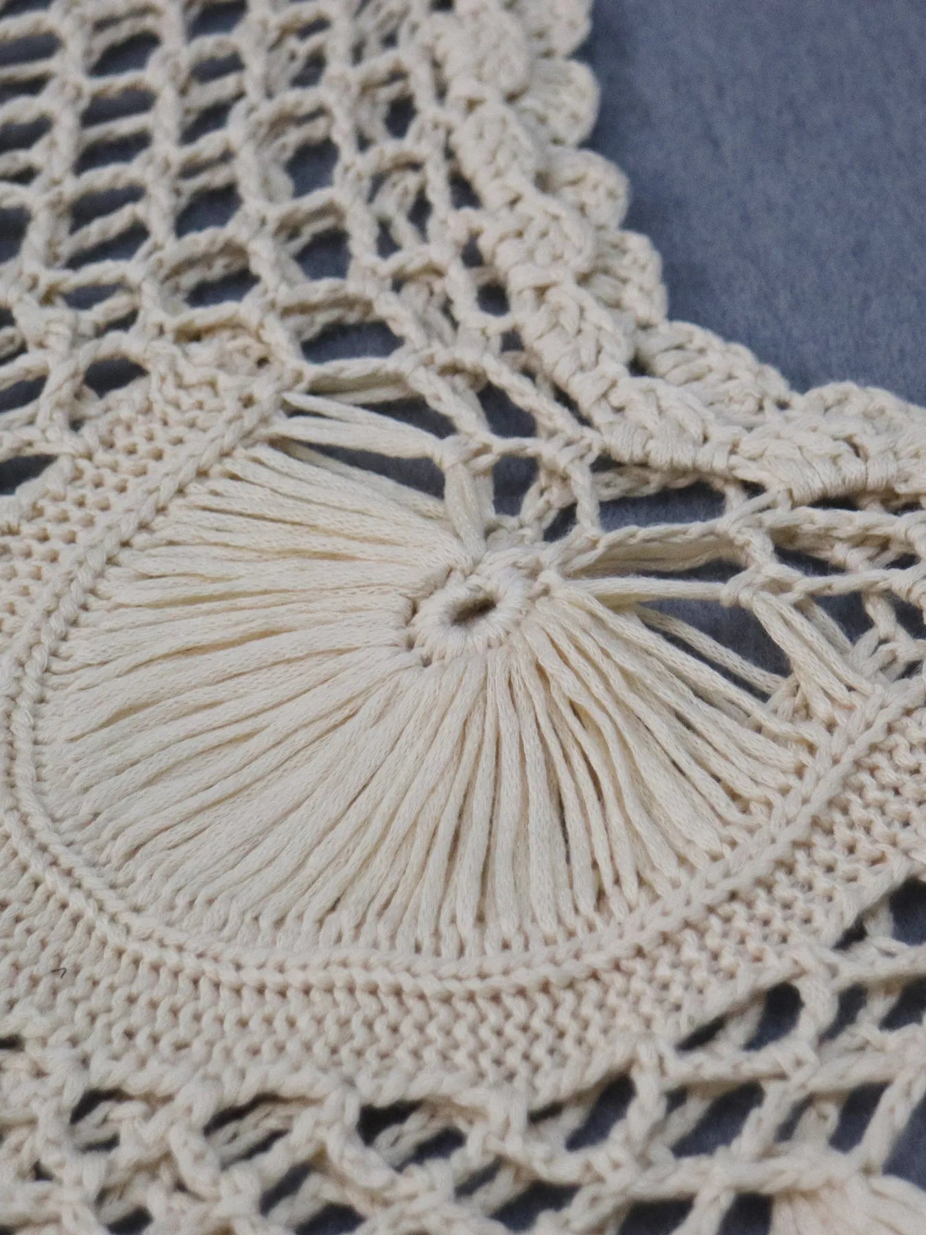Crochet Fringe Beach Cover Up - adritiX