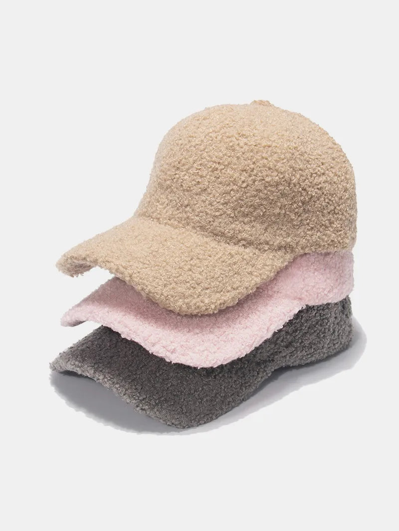 Sherpa Solid Color Baseball Cap - adritiX