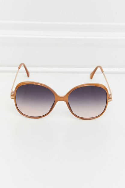 Metal-Plastic Hybrid Full Rim Sunglasses - adritiX