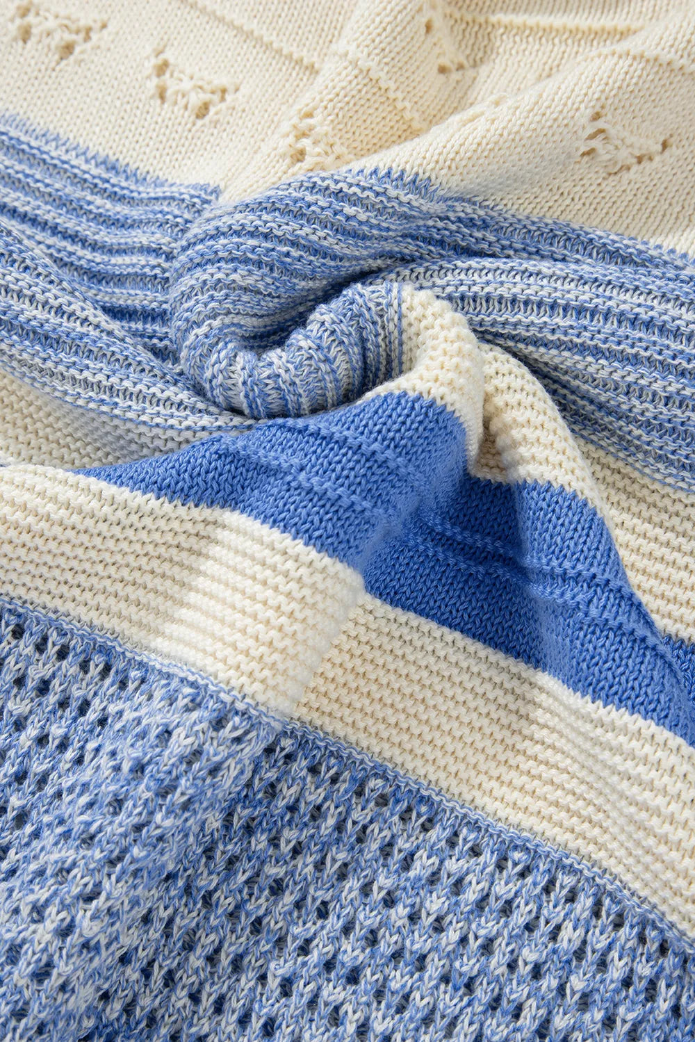 Contrast Round Neck Long Sleeve Sweater - adritiX