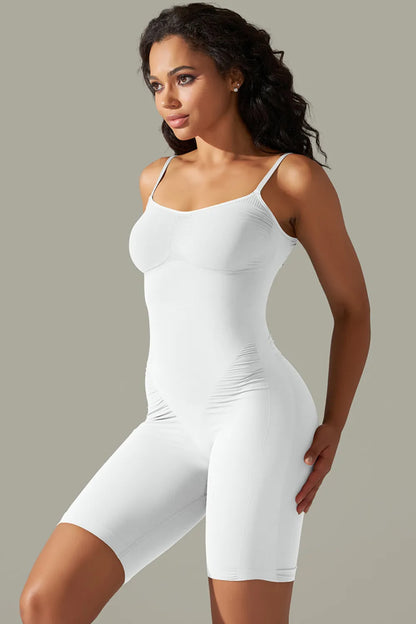 Elegant Spaghetti Strap Active Romper - adritiX