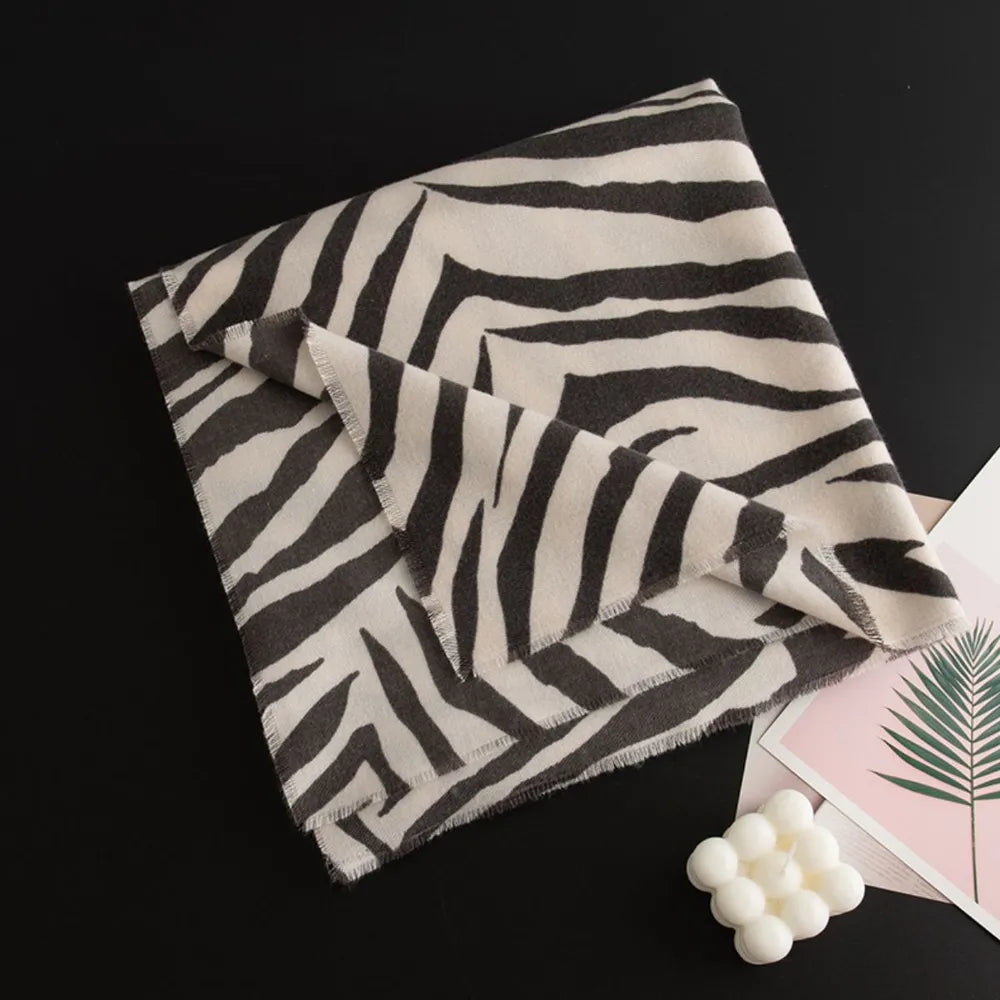 Animal Print Polyester Scarf - adritiX
