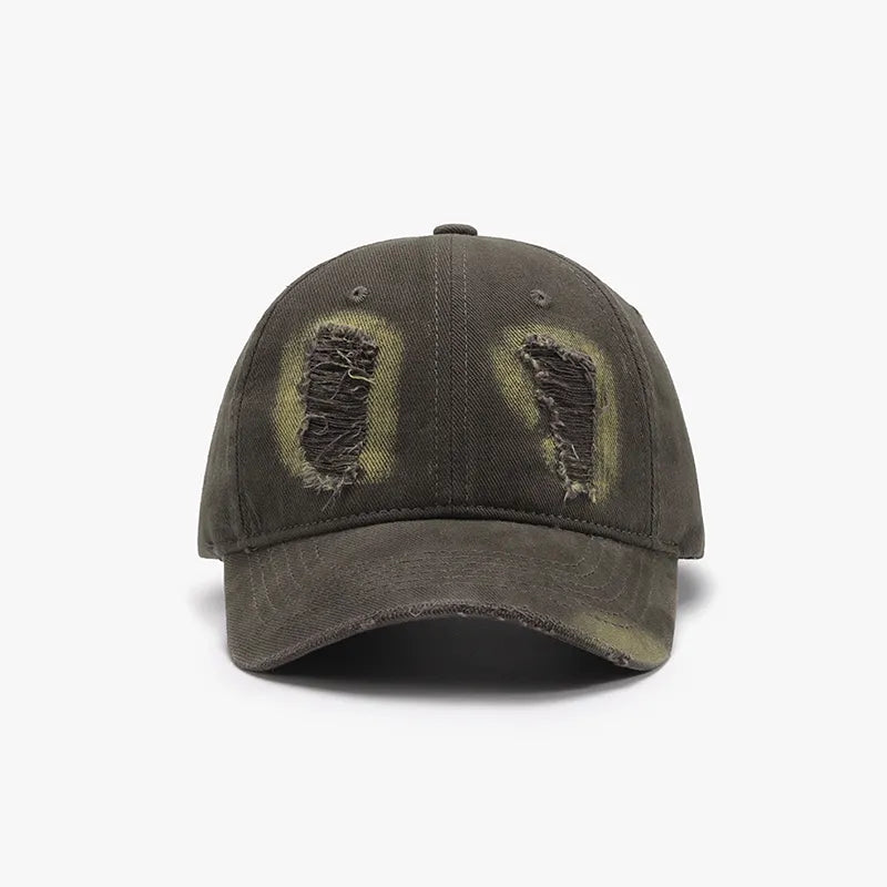 Distressed Cotton Baseball Cap - adritiX