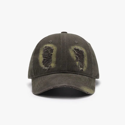 Distressed Cotton Baseball Cap - adritiX