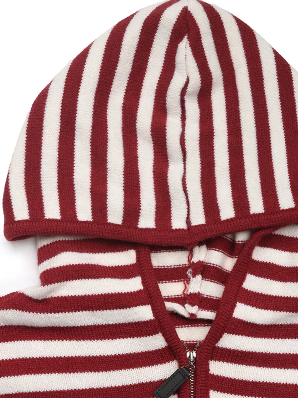 Perfee Striped Long Sleeve Hooded Sweater - adritiX