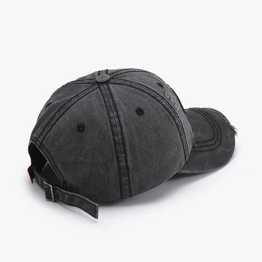 Embroidered Letter Cotton Baseball Cap - adritiX