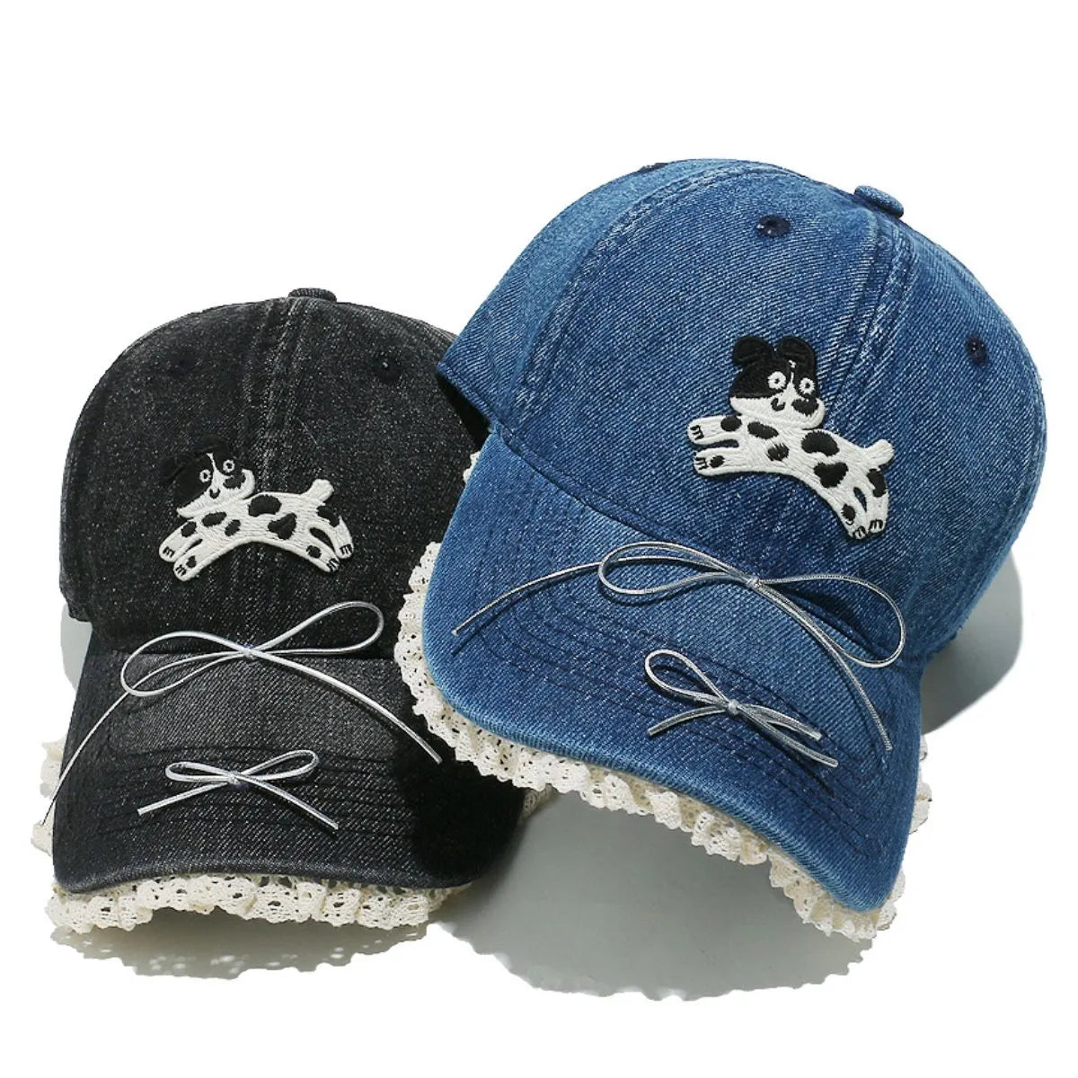 Dog Bow Adjustable Baseball Cap - adritiX