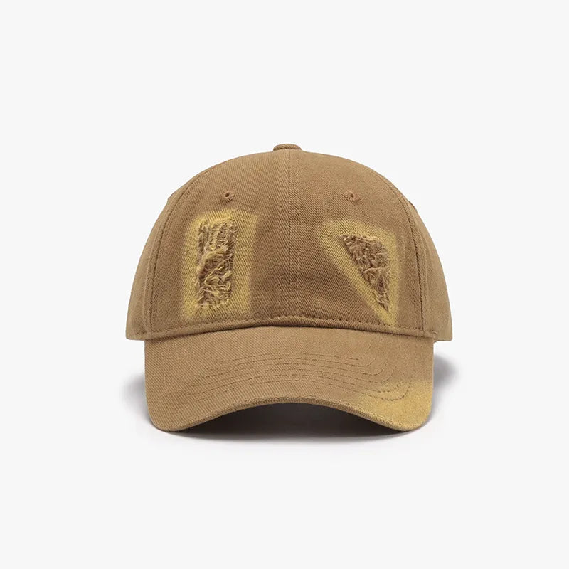 Distressed Cotton Baseball Cap - adritiX