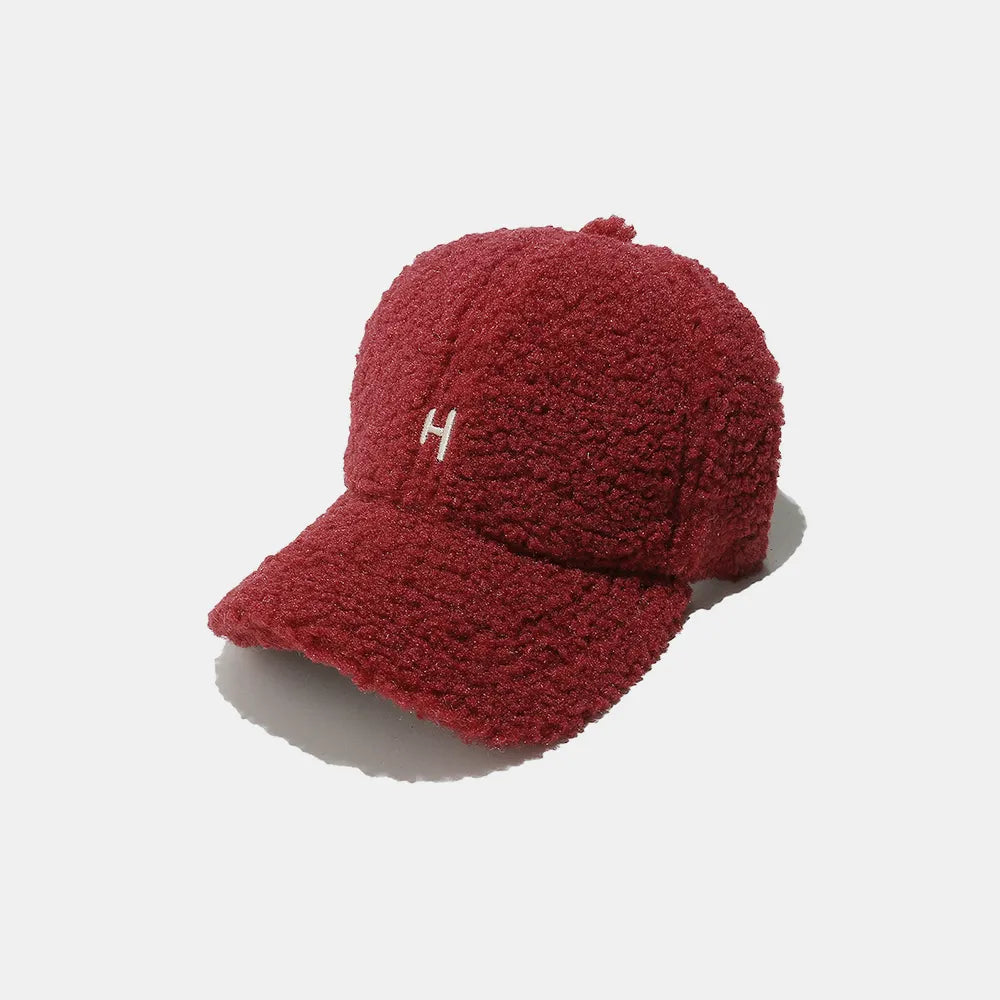 Sherpa Letter H Embroidered Cap - adritiX