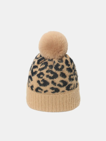 Leopard Hat with Pompom - adritiX