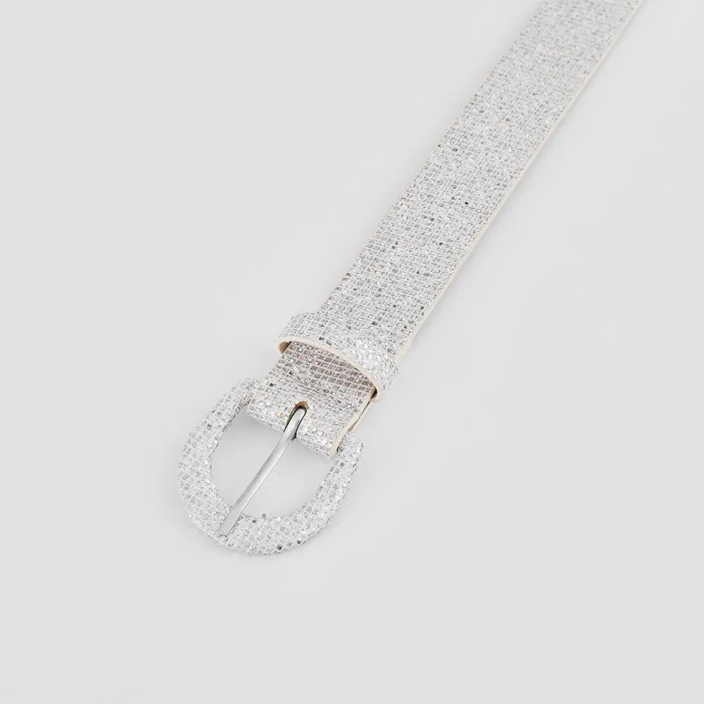 Sequin PU Leather Belt - adritiX