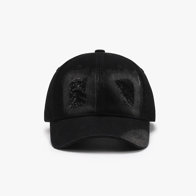 Distressed Cotton Baseball Cap - adritiX