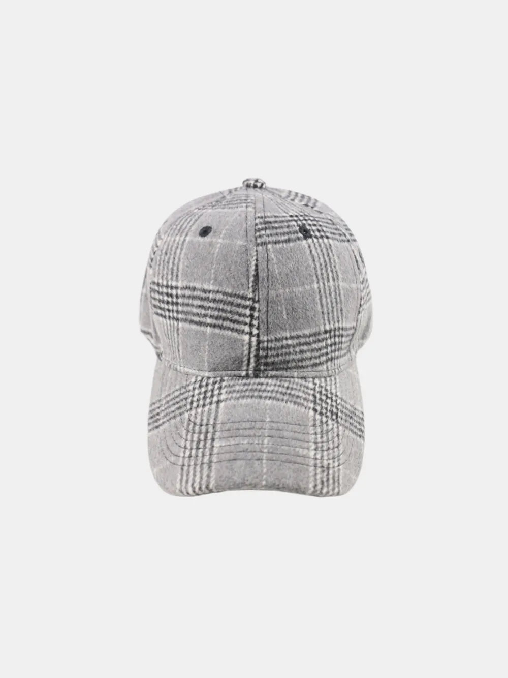 Plaid Adjustable Cotton Baseball Cap - adritiX