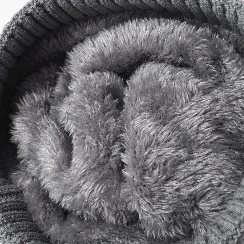 Cable Knit Solid Color Hat with Pompom - adritiX