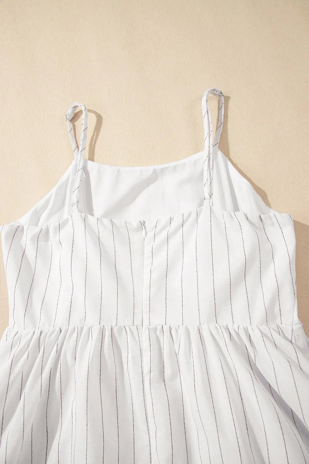 Stripe Square Neck Cami Dress with Pockets - adritiX