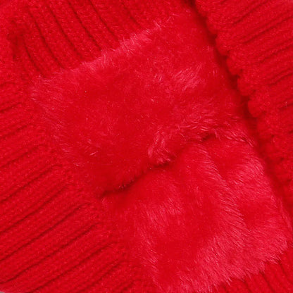 Cable Knit Winter Hat with Pompom - adritiX