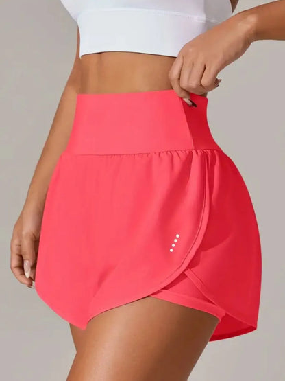 Pocketed High Waist Active Shorts - adritiX