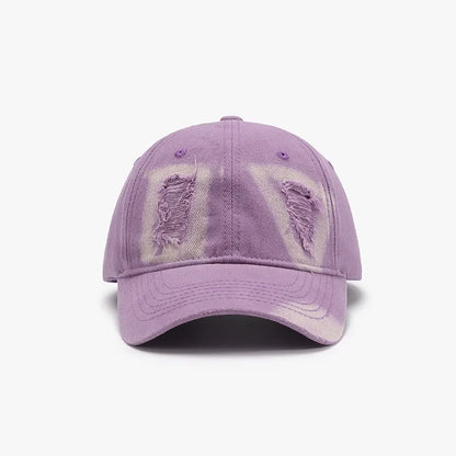 Distressed Cotton Baseball Cap - adritiX