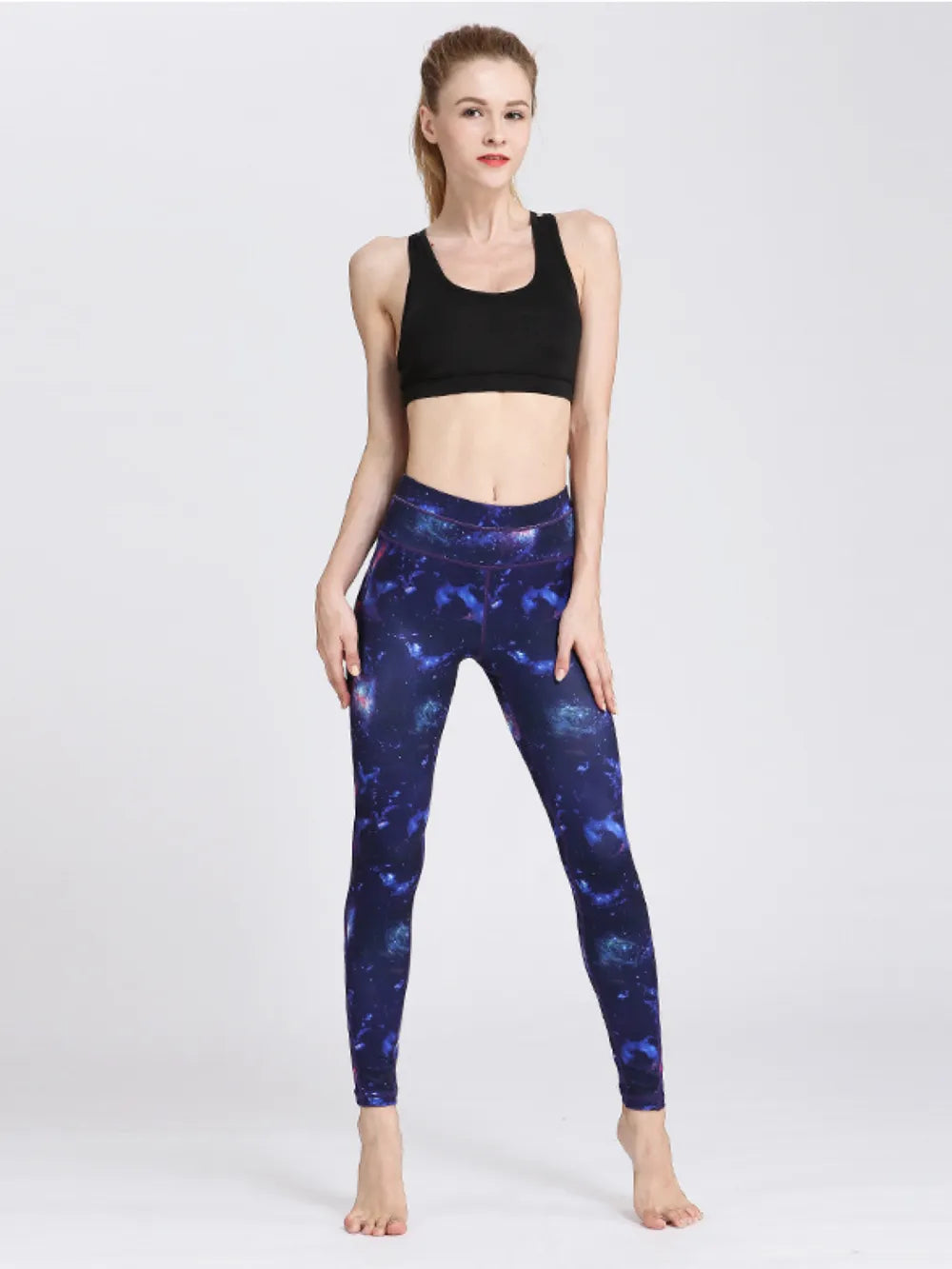 Printed Active High Waist Leggings - adritiX