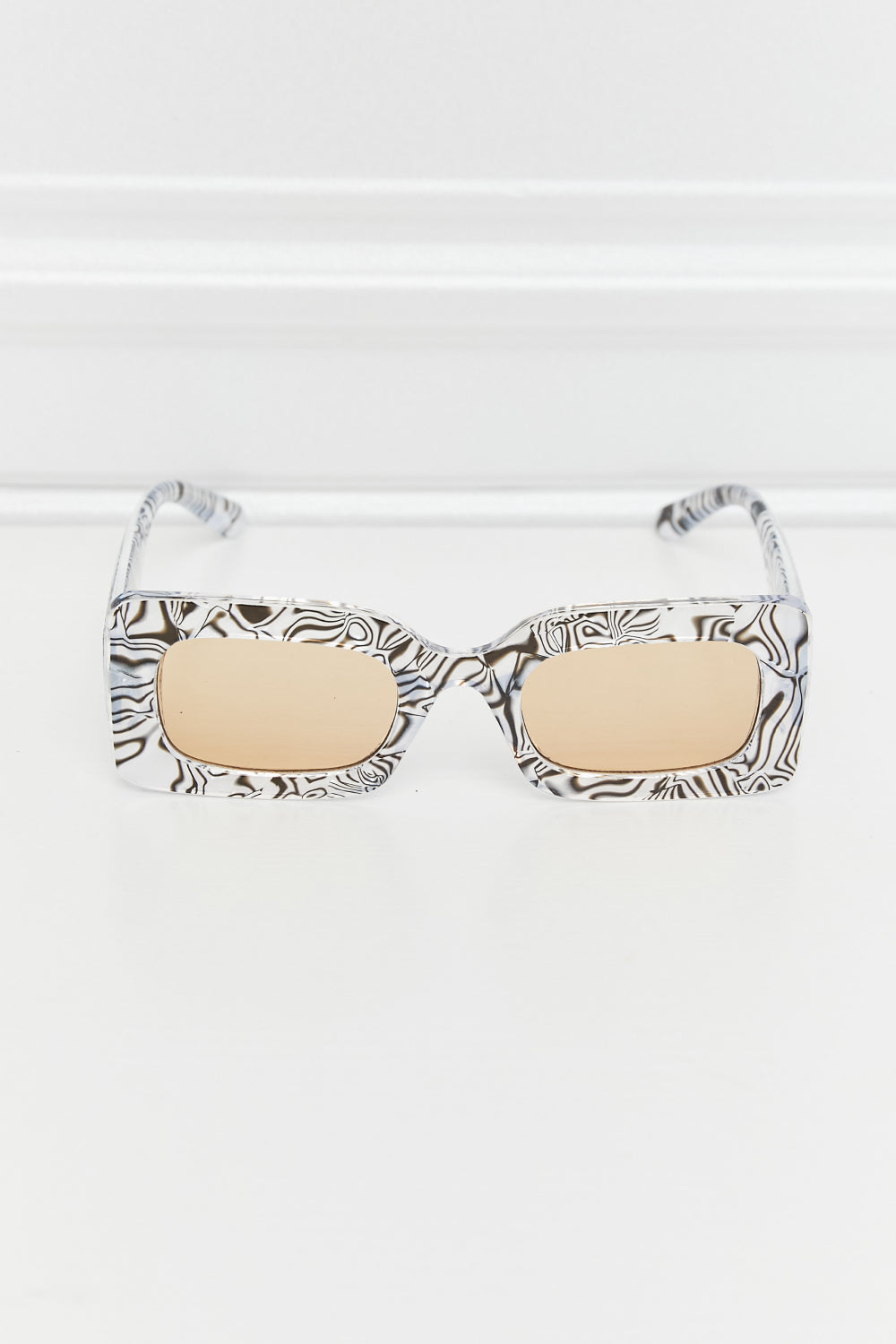 Tortoiseshell Rectangle Polycarbonate Sunglasses - adritiX
