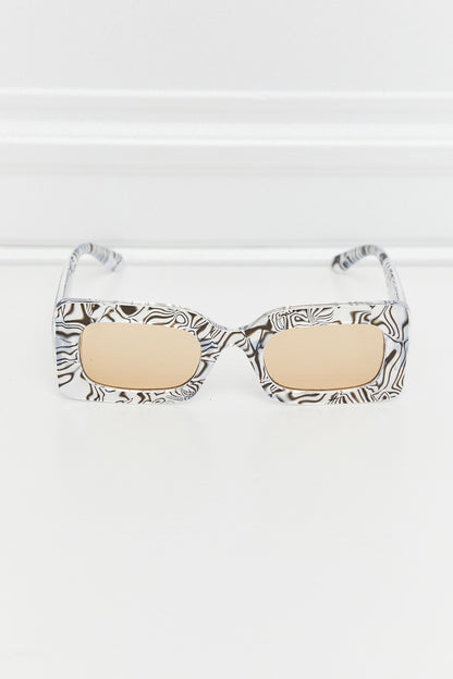 Tortoiseshell Rectangle Polycarbonate Sunglasses - adritiX