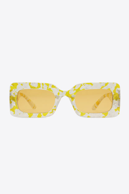 Tortoiseshell Rectangle Polycarbonate Sunglasses - adritiX