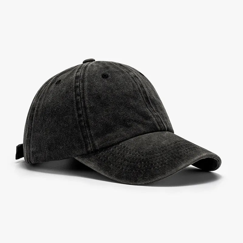 Washed Curved-Brim Baseball Cap - adritiX