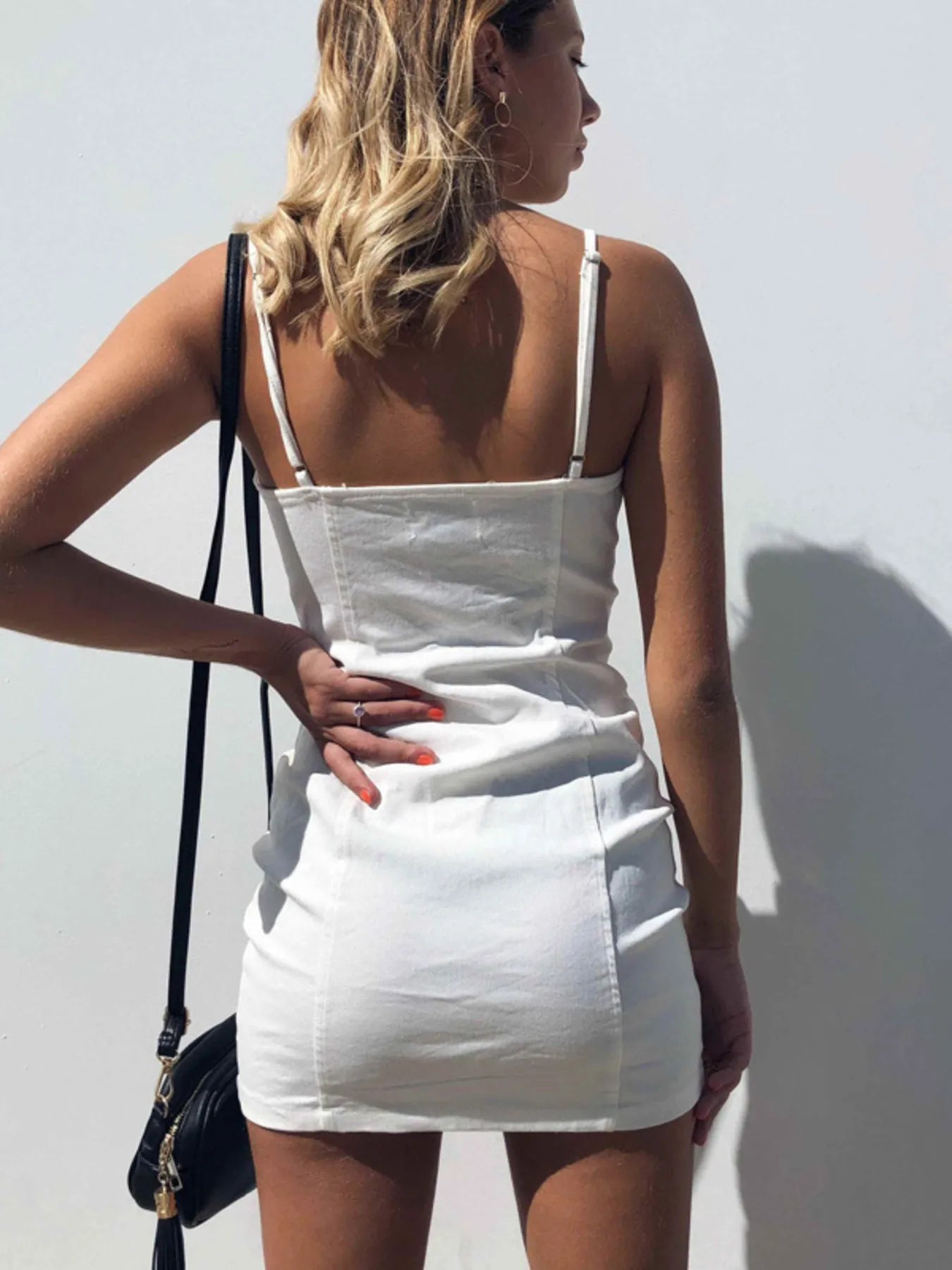 Full Size Zip-Front Bodycon Mini Dress Plus Size - adritiX