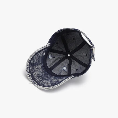 Distressed Cotton Baseball Cap - adritiX